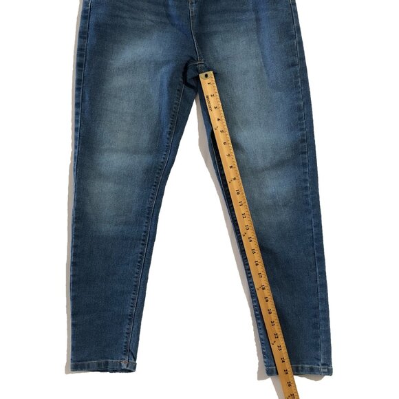 Victory Heart Girls Size 16 (fits 27/28 Elastic Waist) Blue High Rise Jeans - Picture 5 of 12